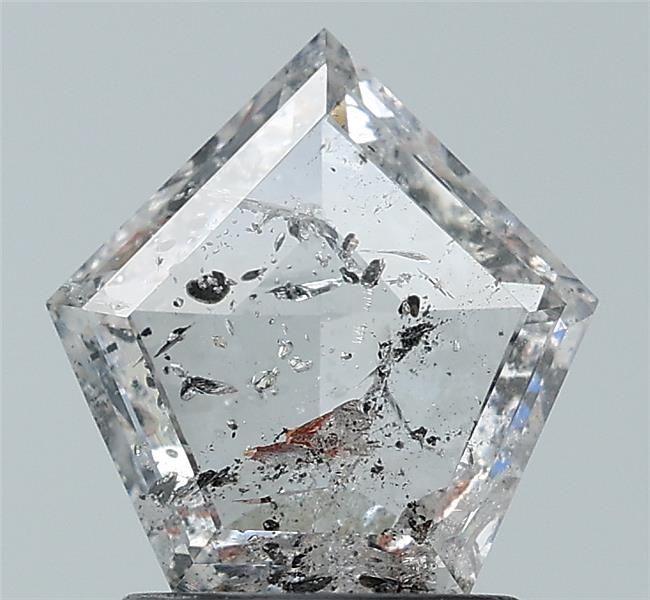 1.38 ct Shield Salt and Pepper Natural Diamond, I3