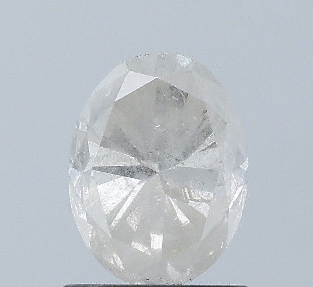 1.28 ct Oval Salt and Pepper Natural Diamond, I3