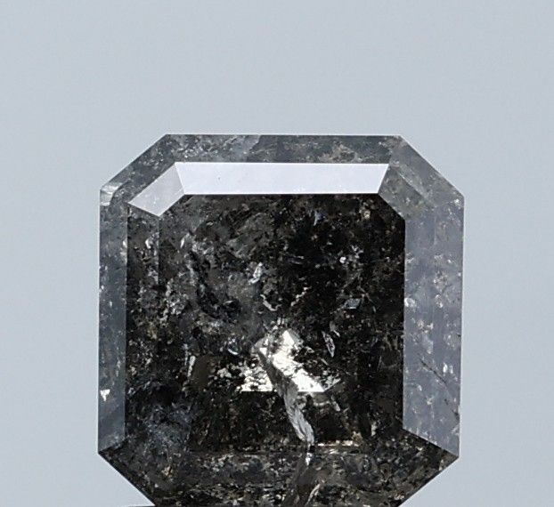 1.90 ct Emerald Salt and Pepper Natural Diamond, I3
