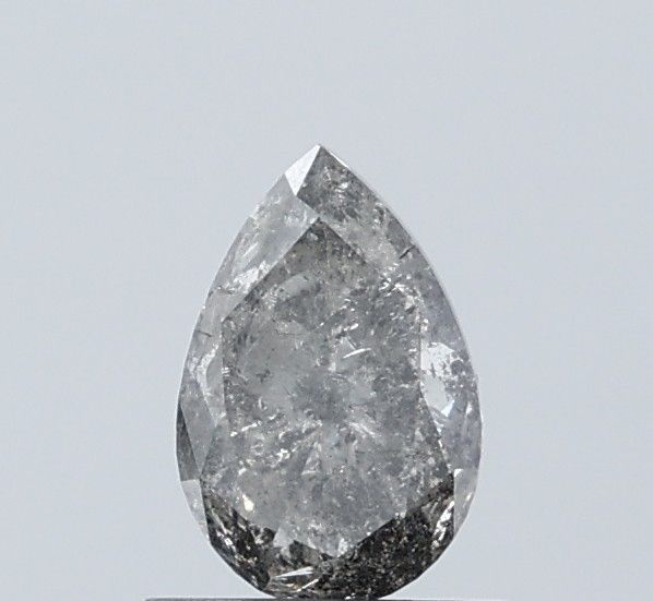 1.00 ct Pear Salt and Pepper Natural Diamond, I3