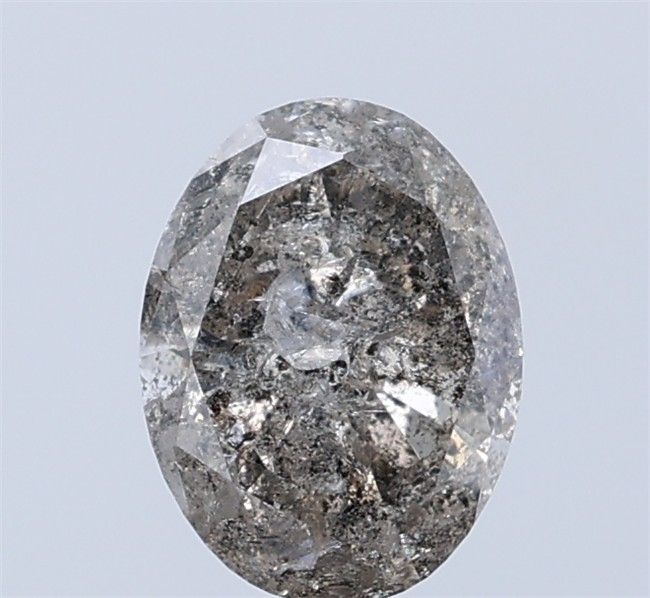 1.40 ct Oval Salt and Pepper Natural Diamond, I3