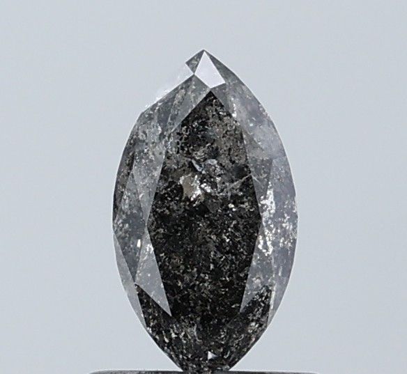 0.69 ct Marquise Salt and Pepper Natural Diamond, I3
