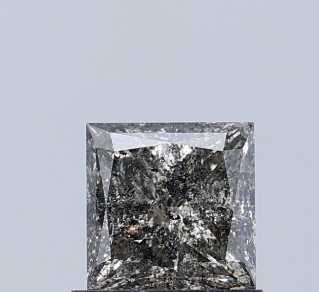 0.93 ct Princess Salt and Pepper Natural Diamond, I3