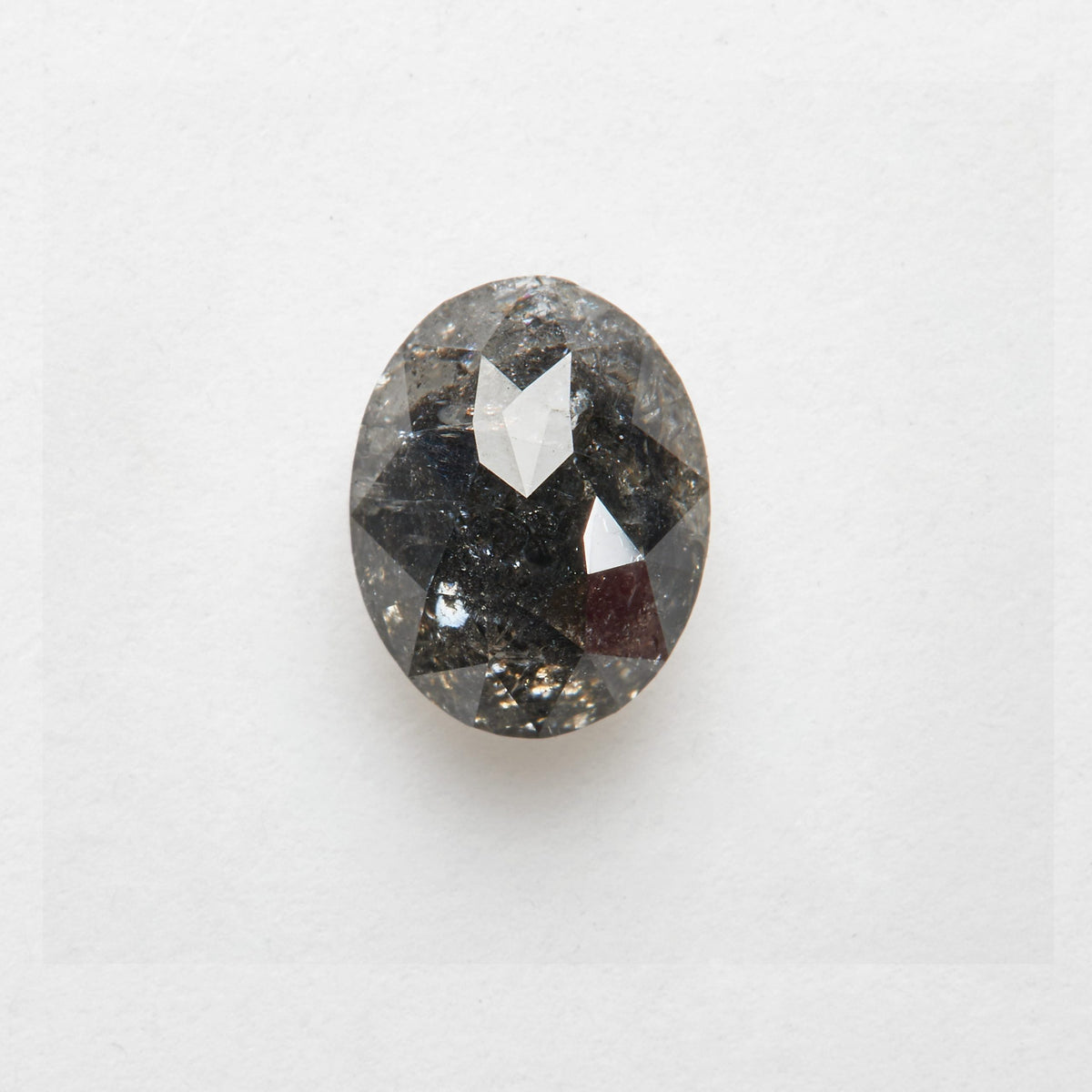 1.2 ct Oval Cut Salt and Pepper Diamond