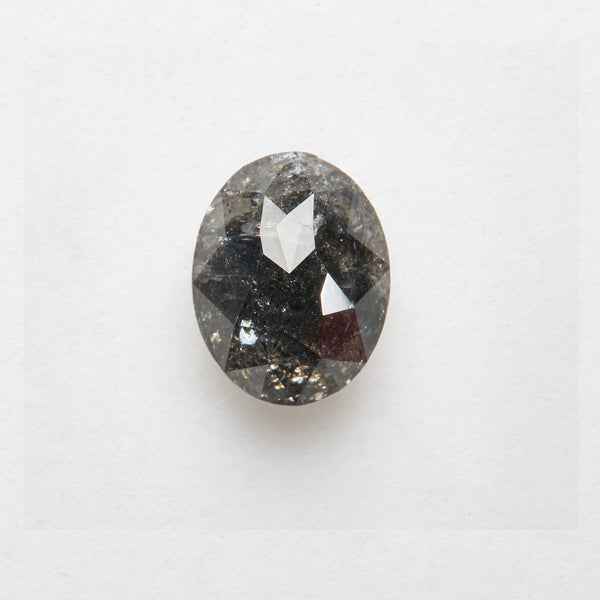 1.2 ct Oval Cut Salt and Pepper Diamond