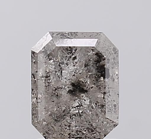 1.02 ct Emerald Salt and Pepper Natural Diamond, I3