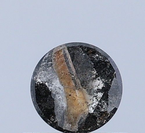 0.47 ct Round Salt and Pepper Natural Diamond, I3