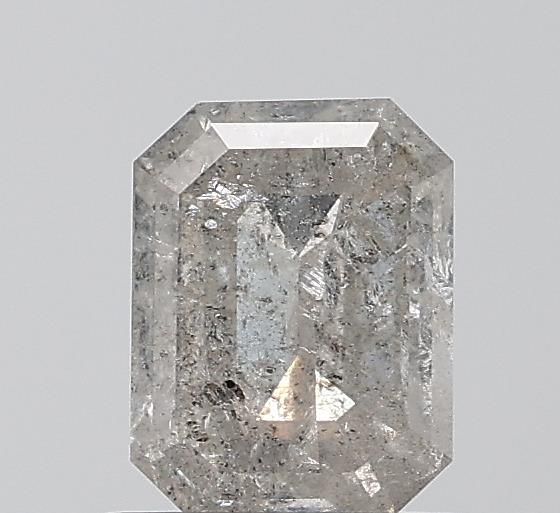 1.05 ct Emerald Salt and Pepper Natural Diamond, I3