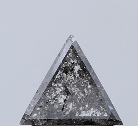 0.52 ct Triangle Salt and Pepper Natural Diamond, I3