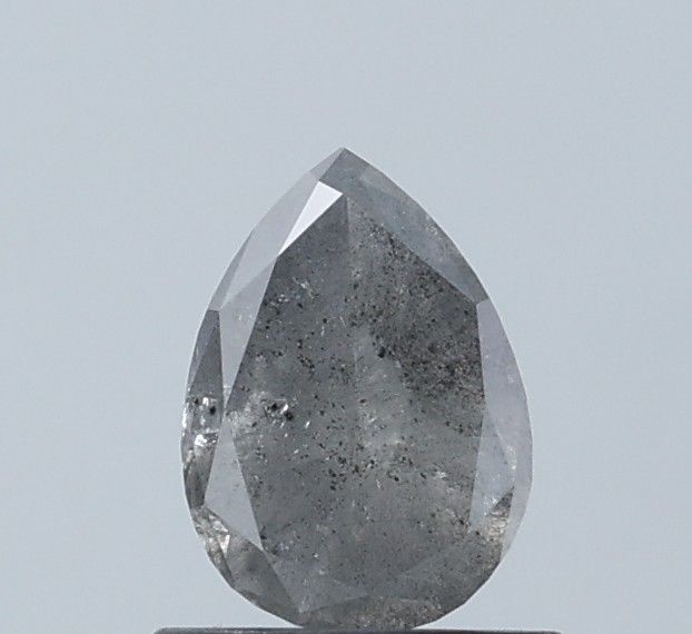 0.76 ct Pear Salt and Pepper Natural Diamond, I3