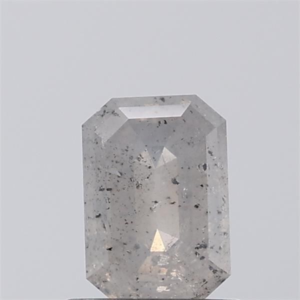 0.98 ct Emerald Salt and Pepper Natural Diamond, I3