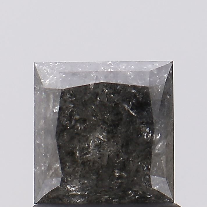 1.19 ct Princess Salt and Pepper Natural Diamond, I3