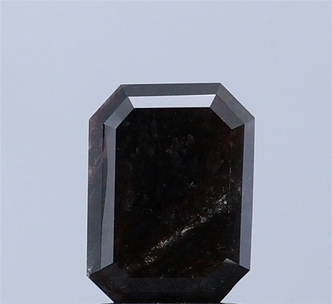 1.25 ct Emerald Salt and Pepper Natural Diamond, I3