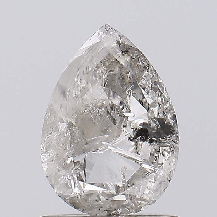 0.92 ct Pear Salt and Pepper Natural Diamond, I3