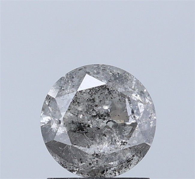 1.32 ct Round Salt and Pepper Natural Diamond, I3