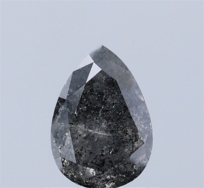 0.89 ct Pear Salt and Pepper Natural Diamond, I3