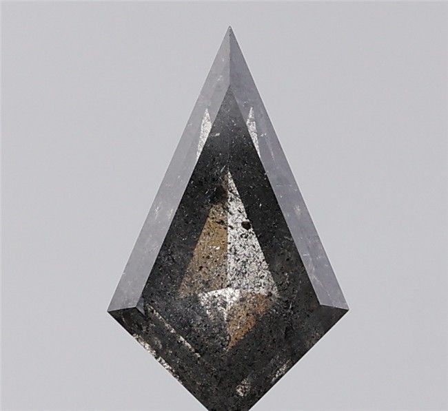 1.62 ct Kite Salt and Pepper Natural Diamond, I3