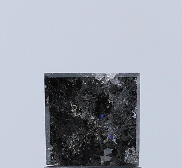 1.00 ct Princess Salt and Pepper Natural Diamond, I3