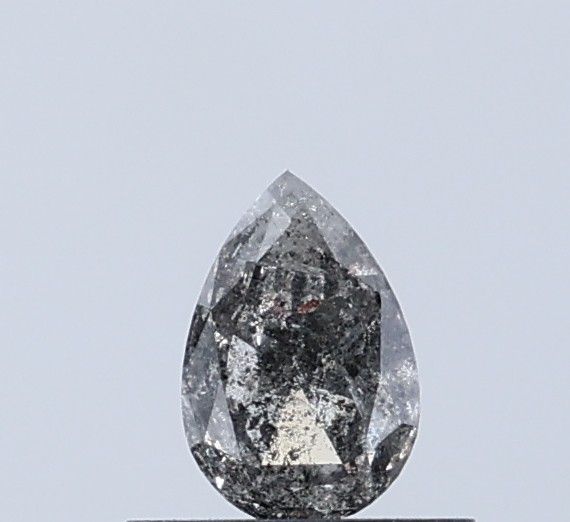 0.42 ct Pear Salt and Pepper Natural Diamond, I3