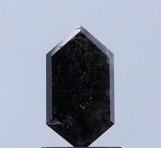 1.00 ct Hexagon Salt and Pepper Natural Diamond, I3