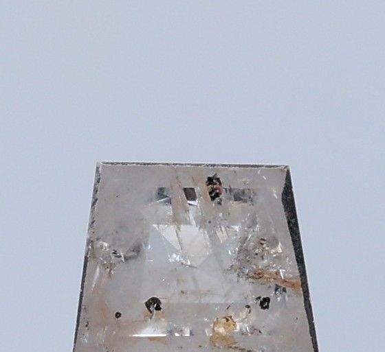 0.64 ct Trapezoid Salt and Pepper Natural Diamond, I3