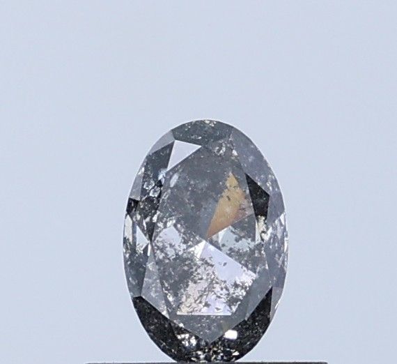 0.51 ct Oval Salt and Pepper Natural Diamond, I3