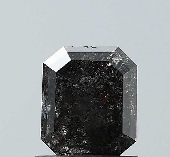 1.21 ct Emerald Salt and Pepper Natural Diamond, I3