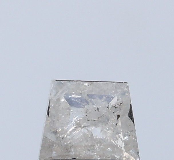 0.56 ct Trapezoid Salt and Pepper Natural Diamond, I3