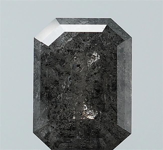 1.32 ct Emerald Salt and Pepper Natural Diamond, I3