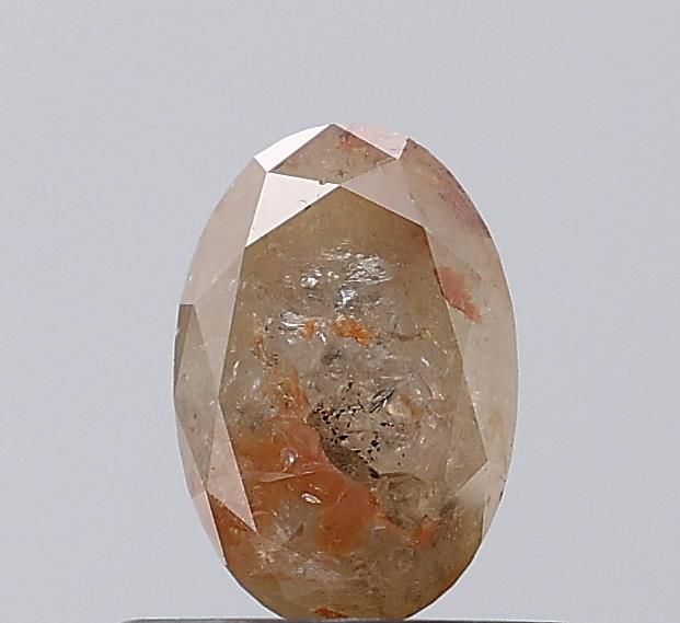 0.55 ct Oval Salt and Pepper Natural Diamond, I3
