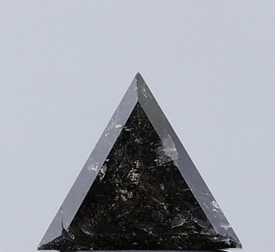 0.55 ct Triangle Salt and Pepper Natural Diamond, I3