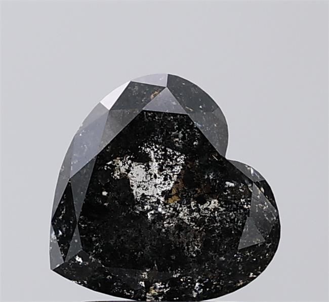 1.88 ct Heart Salt and Pepper Natural Diamond, I3