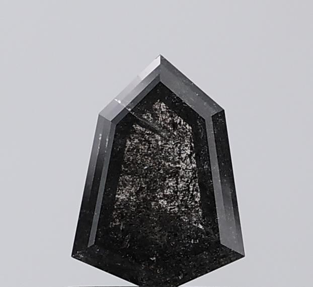 1.30 ct Shield Salt and Pepper Natural Diamond, I3