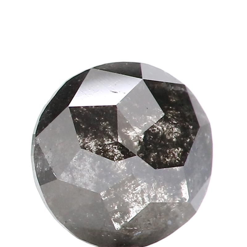 0.92 ct Rose Cut Salt and Pepper Natural Diamond, I3
