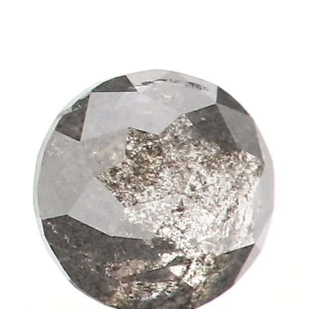 0.45 ct Rose Cut Salt and Pepper Natural Diamond, I3