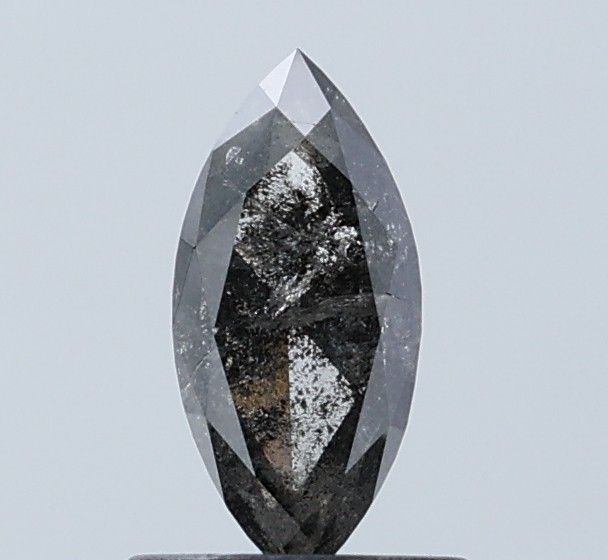 0.83 ct Marquise Salt and Pepper Natural Diamond, I3