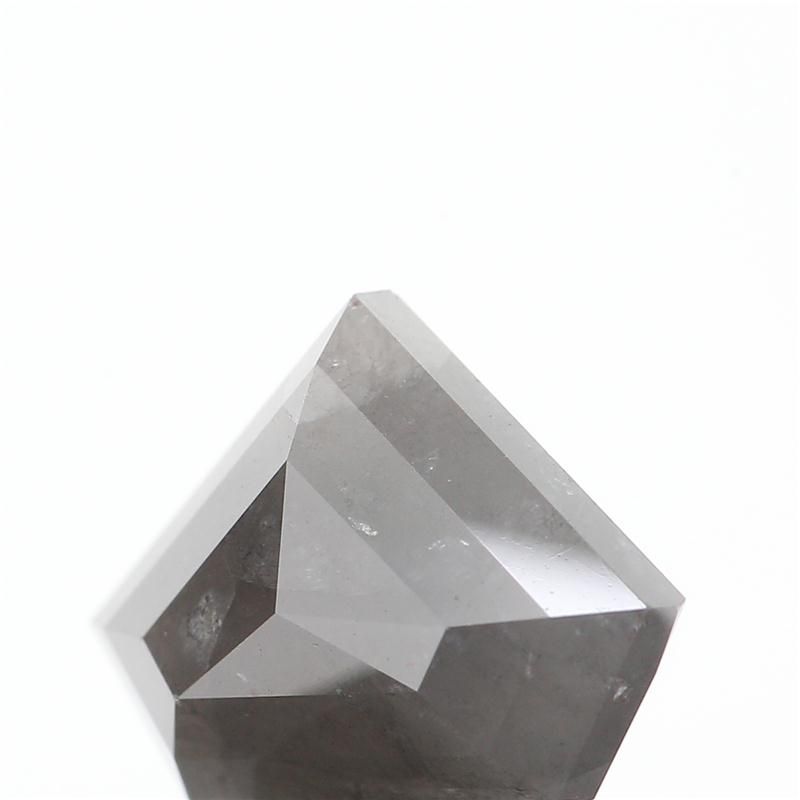 3.45 ct Shield Salt and Pepper Natural Diamond, I3