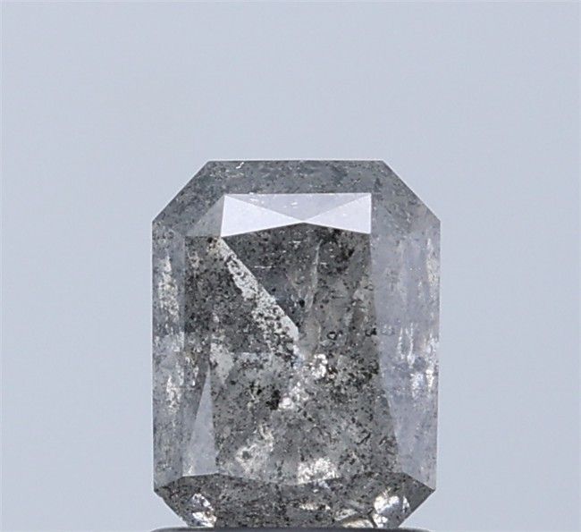 1.28 ct Radiant Salt and Pepper Natural Diamond, I3