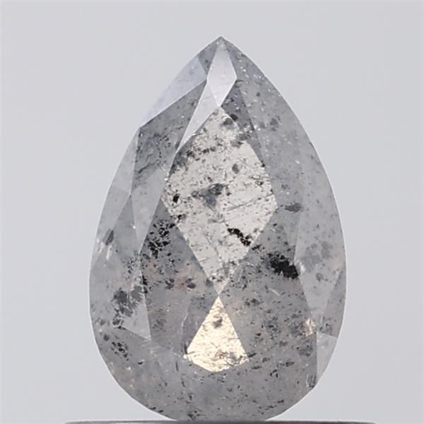 0.80 ct Pear Salt and Pepper Natural Diamond, I3