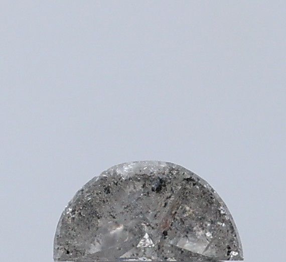 0.38 ct Half Moon Salt and Pepper Natural Diamond, I3