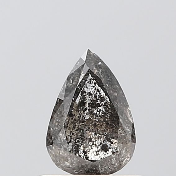 0.54 ct Pear Salt and Pepper Natural Diamond, VVS2