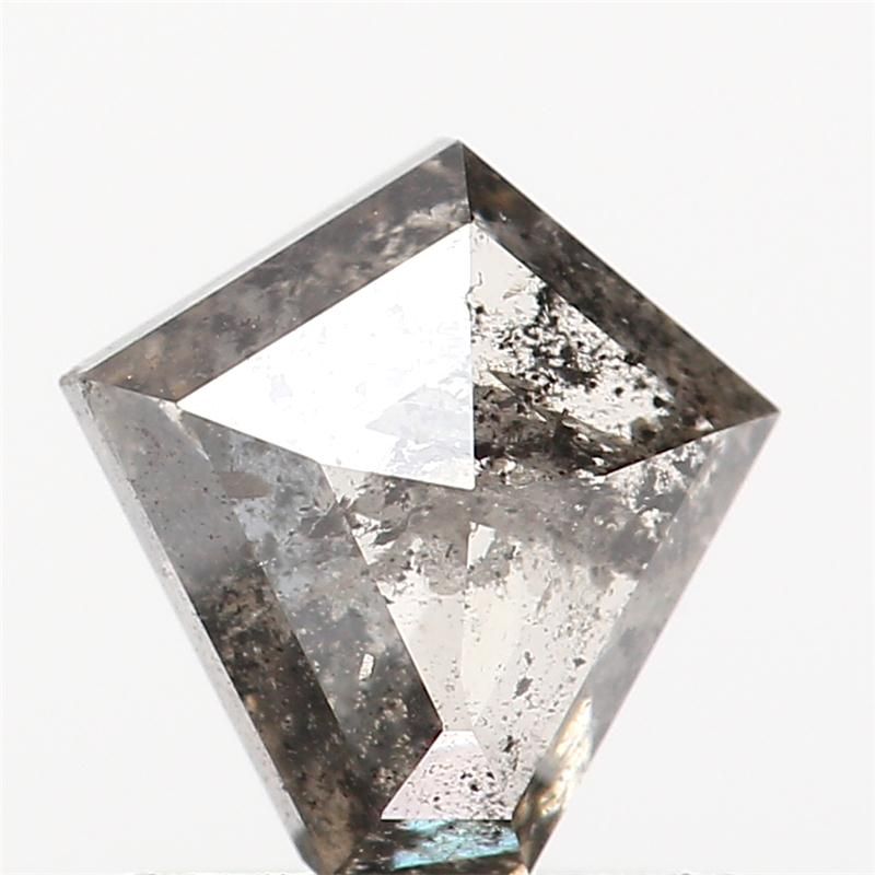 0.72 ct Shield Salt and Pepper Natural Diamond, I3