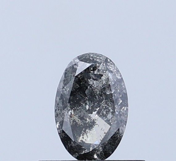 0.52 ct Oval Salt and Pepper Natural Diamond, I3