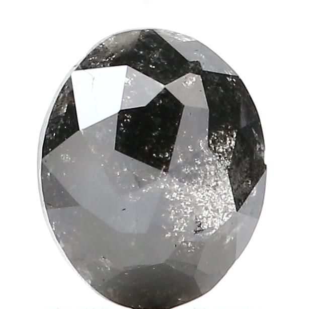 1.28 ct Oval Salt and Pepper Natural Diamond, I3