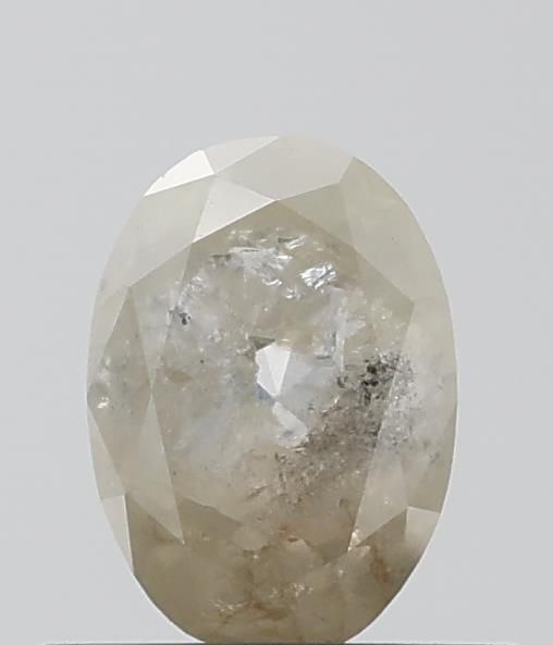 0.68 ct Oval Salt and Pepper Natural Diamond, I3