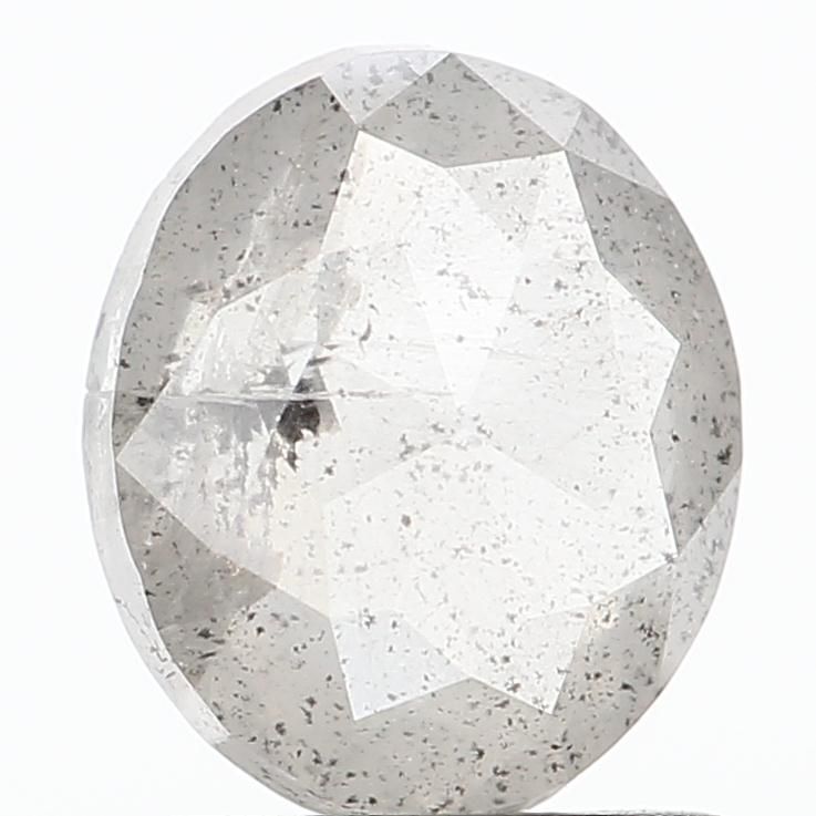 1.03 ct Oval Salt and Pepper Natural Diamond, I3