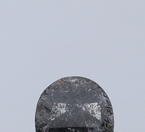 0.25 ct Half Moon Salt and Pepper Natural Diamond, I3