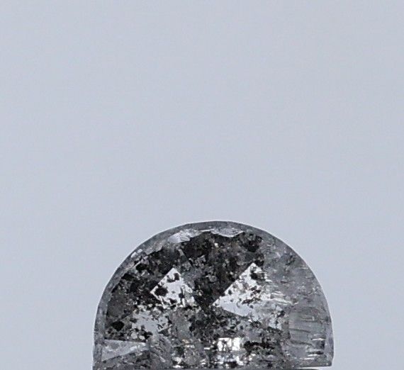 0.30 ct Half Moon Salt and Pepper Natural Diamond, I3