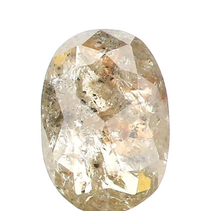 0.67 ct Oval Salt and Pepper Natural Diamond, I3