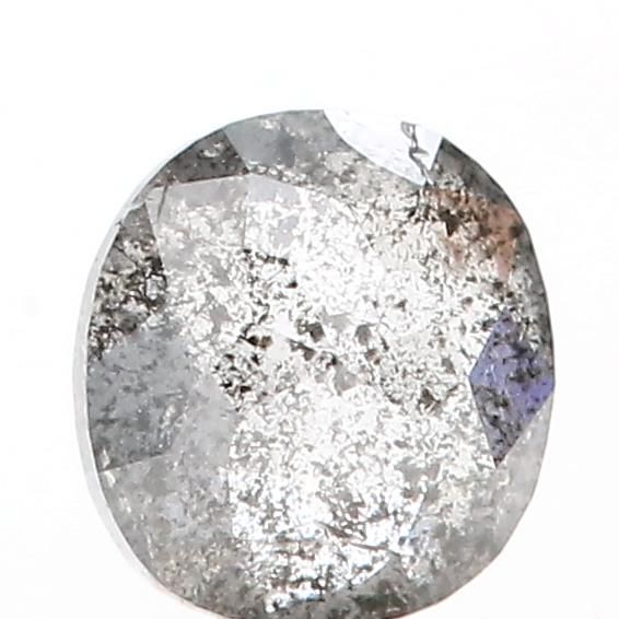 0.57 ct Oval Salt and Pepper Natural Diamond, I3